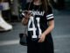 woman in black shirt